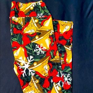 Lularoe OS Christmas Bell Leggings